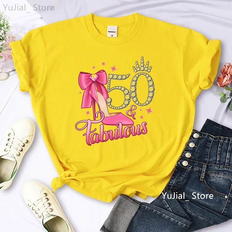 Футболка женская с графическим принтом топ розовой высокой туфлей короной