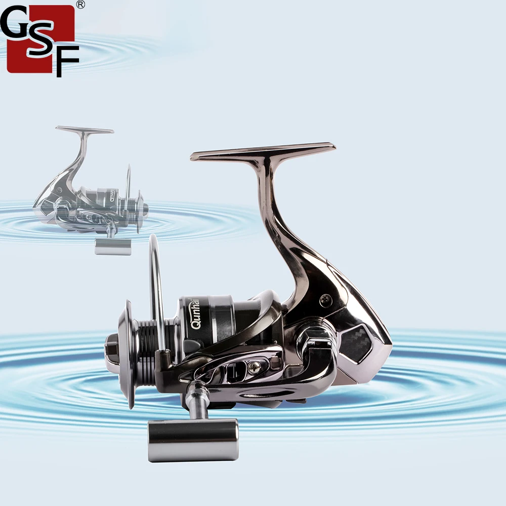 

GSF Carp Fishing Reel Spinning 2000-7000 5.2:1 Max Drag 10KG Metal Spool Left/Right Handle Fishing Reel Wheels Fishing Tackle