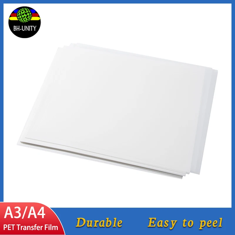 Бумага для трансферной пленки BHUNITY DTF 100 листов двухсторонний прозрачный