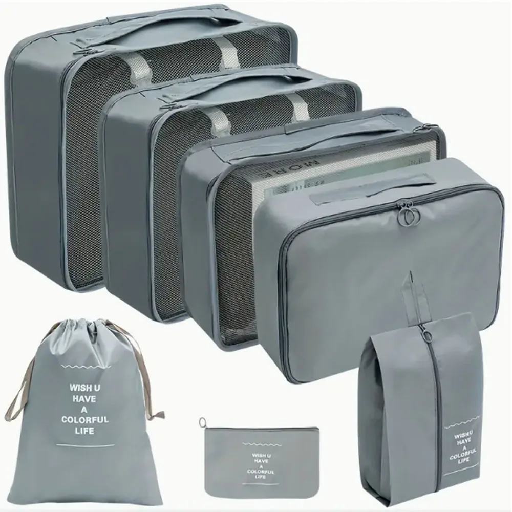 

Набор из 7 полиэстеровых органайзеров для путешествий