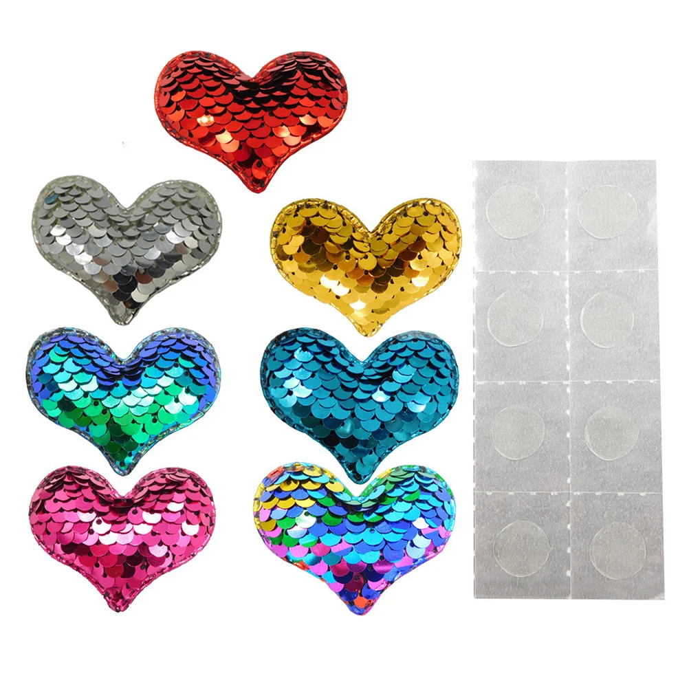 

Iron Onheart Knee Kids Sequin Clothing Patch Diy Stickers Clothes Fabric Holes Appliques Jean Blue Jackets Wedding Love Sticker