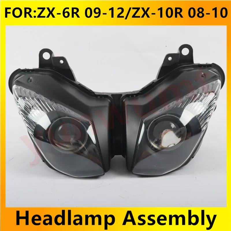 

Motorcycle Front Headlight Assembly Fit For KAWASAKI ZX-6R ZX6R ZX-10R 2009 2010 2011 2012 Headlamp Headlight Head Light Lamp