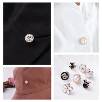 new style detachable 38 styles accessories pearl button shirt decoration buttons concealed buttons sewing free buttons