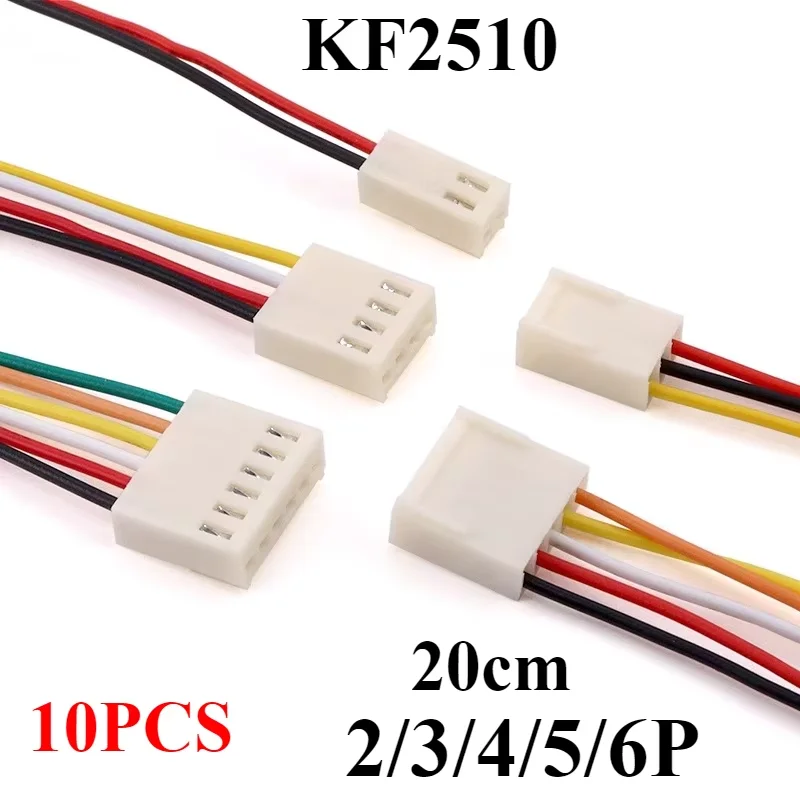 

Клеммный провод KF2510 2,54 мм 2P/3P/4P/5P/6Pin 20 см 26AWG