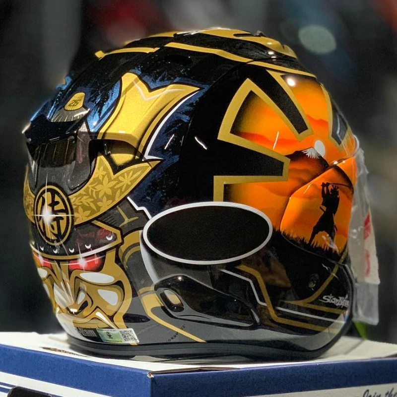 Мотоциклетный полушлем цвет под золото для езды по бездорожью