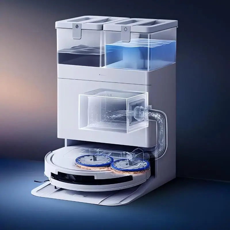 Робот для мытья полов ECOVACS T50 PRO с глобальным универсальным всасыванием 15800Pa