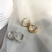 shangzhihua2022 european and american popular new alloy material retro circular opening adjustable earrings for women gift