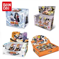 bandai genuine anime sasuke narutoes uzumaki uchiha collection rare cards box game hobby collectibles cards for child toys gifts
