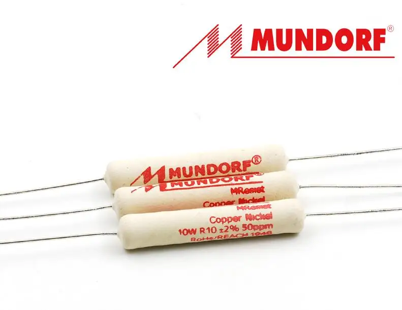 Фото Оригинальный немецкий резистор MUNDORF Mcap Classic 10 Вт MREC10 классического типа, неиндуктивный проволочный делитель частоты №2