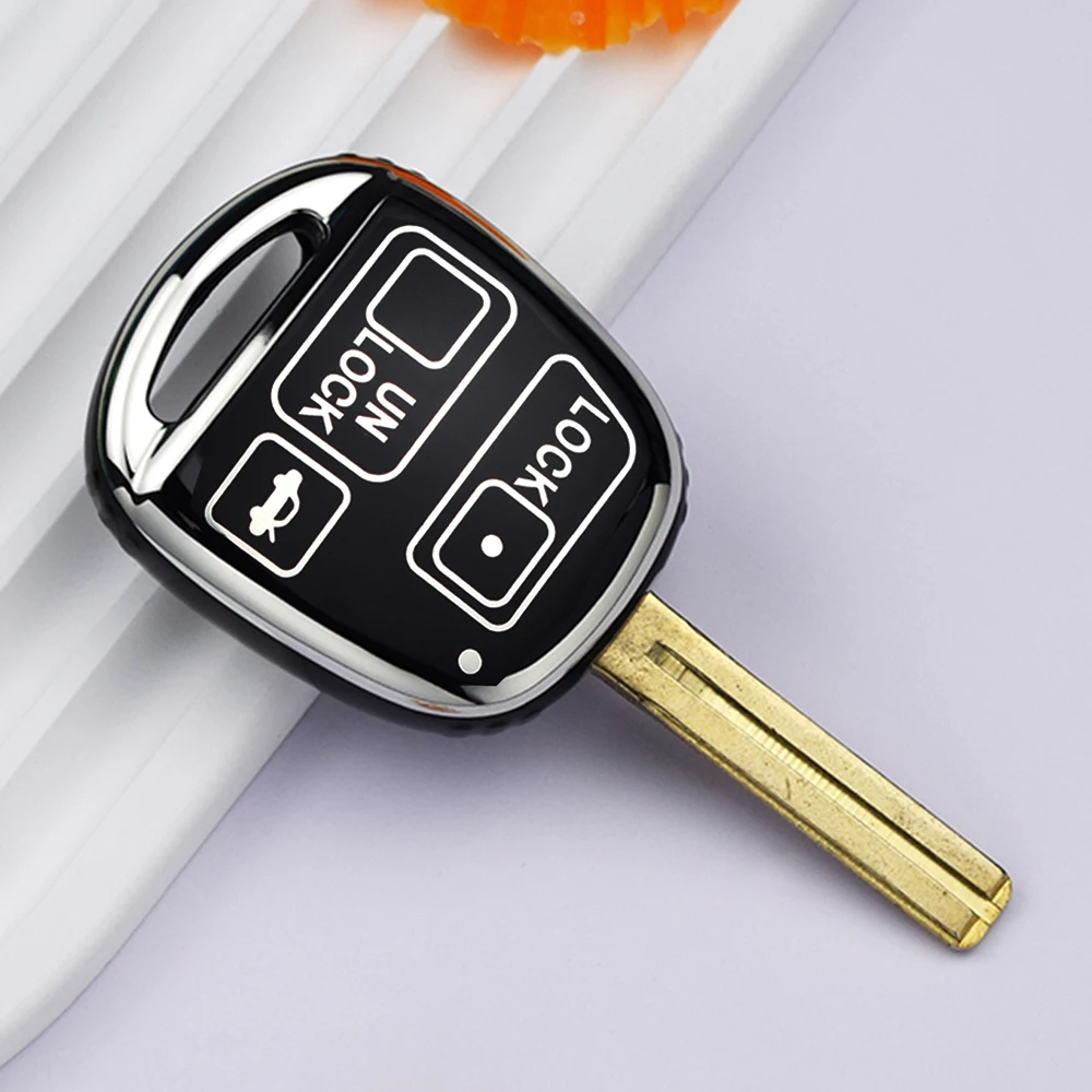 

Чехол для автомобильного ключа из ТПУ для TOYOTA Avensis Camry Corolla для Lexus ES330 RX330 GS300, брелок для защиты, аксессуары для удаленного ключа