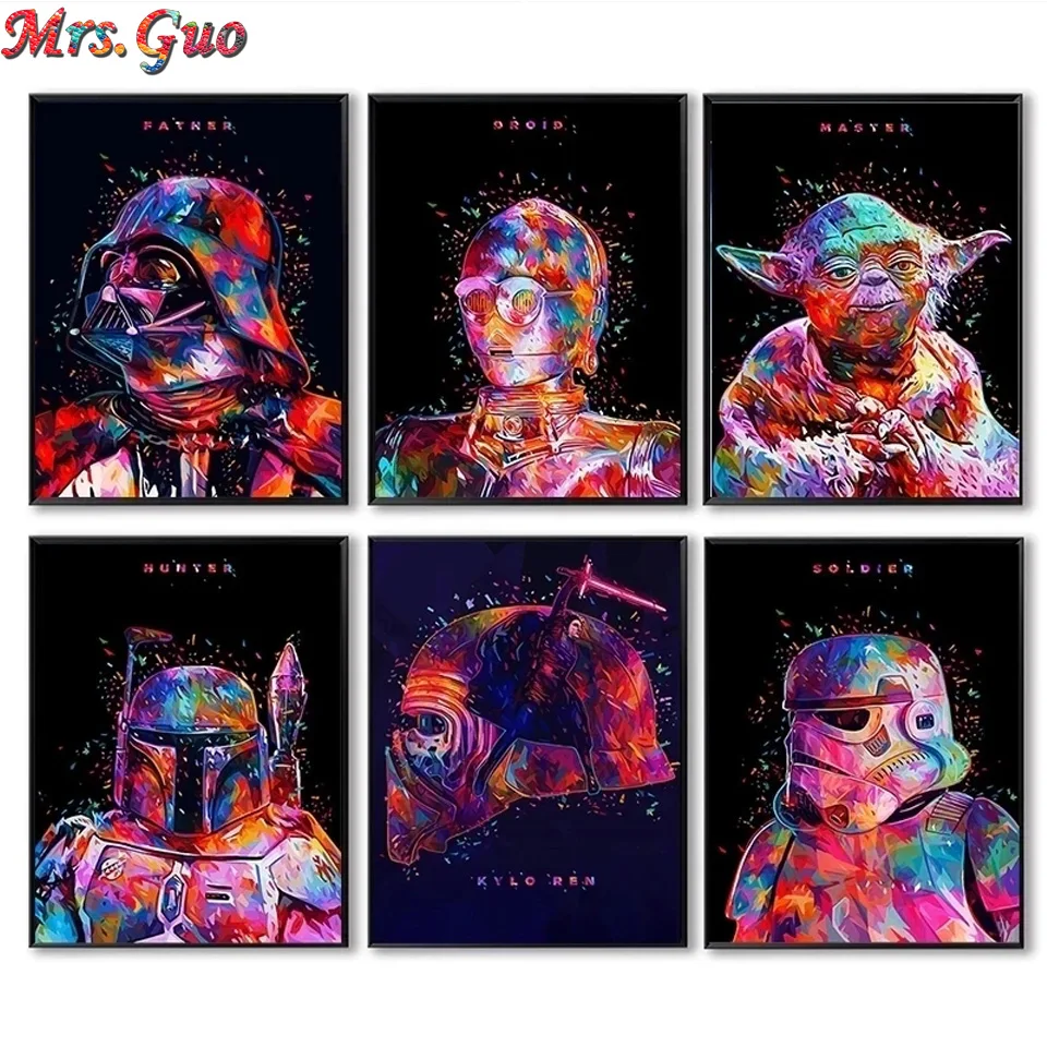 Алмазная живопись сделай сам Набор для вышивки крестиком из сериала Звездные