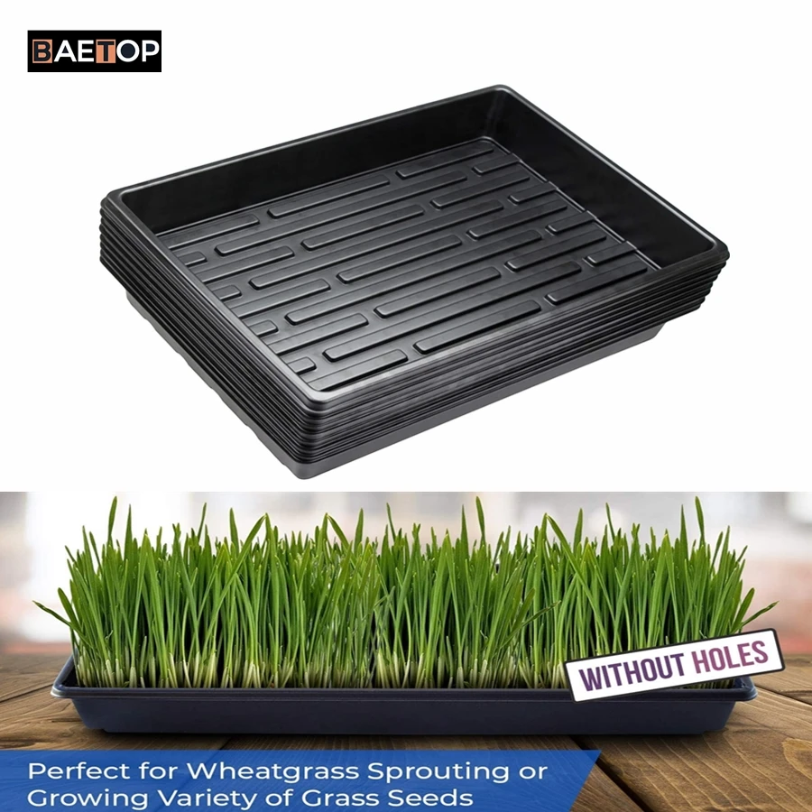 39x29cm Plant Growing Seedling Starter Trays Without Holes for Seedling Indoor Gardening Plant Germination Greenhouse Supplies