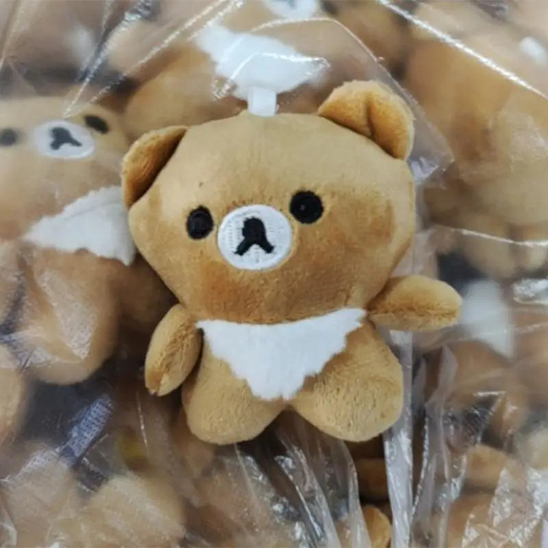 Фото Новый кавайный мультфильм Rilakkuma плюшевая кукла кулон брелок украшение для рюкзака пара милые детские игрушки Рождественский подарок для девочек №4