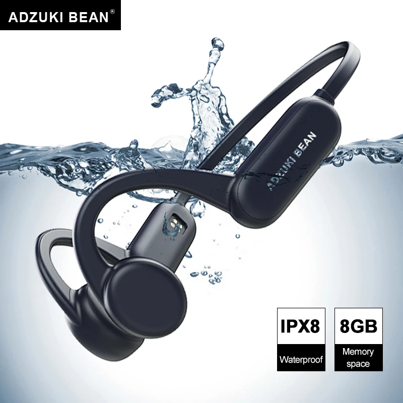 Nowy z przewodnictwem kostnym pływanie zestaw słuchawkowy Bluetooth IPX8 wodoodporne słuchawki sporty bezprzewodowe słuchawki z mikrofonem IPX4 słuchawki Stereo