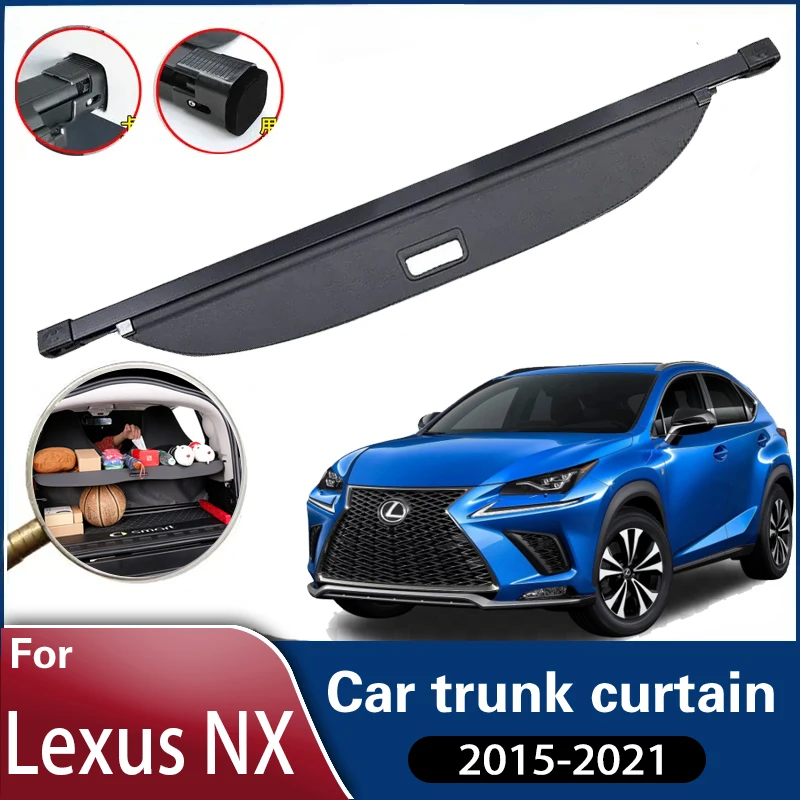 

Car Trunk Curtain For Lexus NX Accessories 200t 300 300h 200 2015~2021 Car Trunk Curtain Rear Rack Partition Shelter Accessories