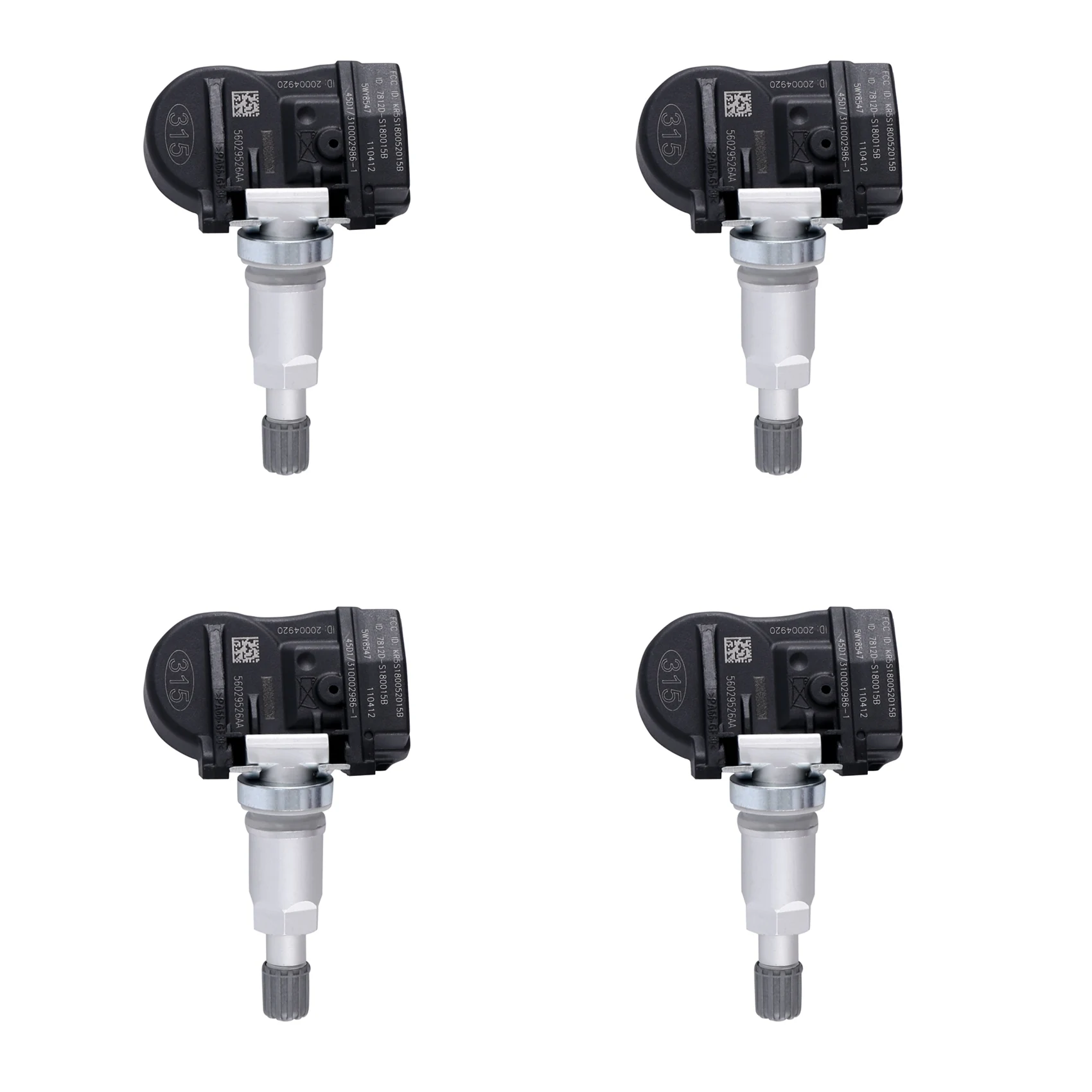 Набор из 4 датчиков давления в шинах TPMS 56029526AA для Chrysler Dodge Jeep