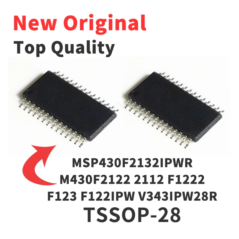 

MSP430F2132IPWR M430F2122 2112 F1222 F123 F122IPW V343IPW28R TSSOP-28 Chip IC, новый оригинальный