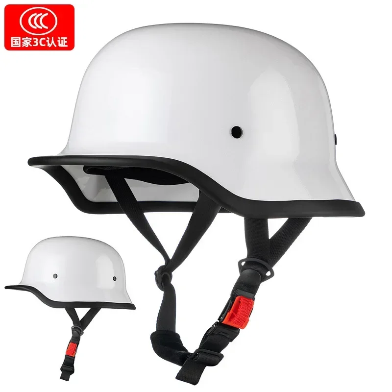 Мотоциклетный шлем мужской летний в стиле ретро Круизный полушлем Женский