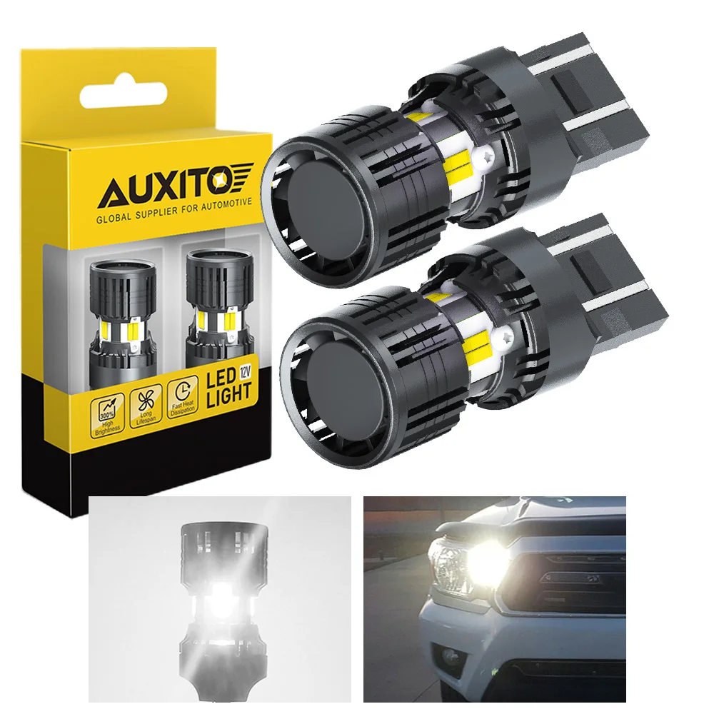 

AUXITO 2 шт. 7443 светодиодный красный белый T20 W21W W21/5W светодиодный Canbus стояночный DRL тормозной указатель поворота автомобильные фары лампа для Лада Веста