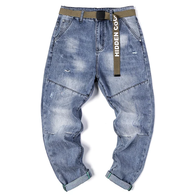 Brand Man Jean Loose Fit Light Blue Hip 