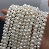 grade aaa high quality pearl beads 100 natural freshwater pearl white round 10mm bead jewelry making diy necklace earring beads