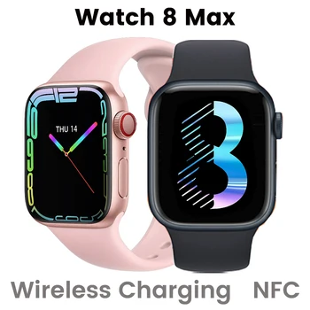 Watch 8 Max Smart Watch Men Answer Call 1.85 NFC Wireless Charging Sport Tracker Women Smartwatch Gift For Apple Phone PK IWO 27 1