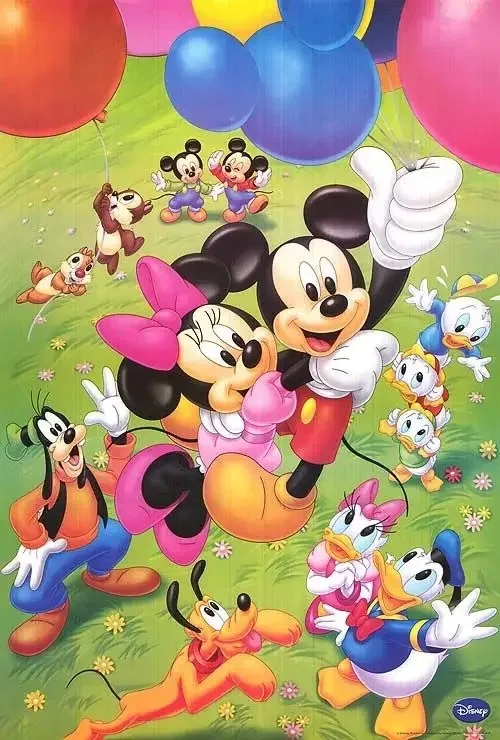 Disney мультфильм Микки Маус принцесса Ститч Картина на холсте постеры и принты