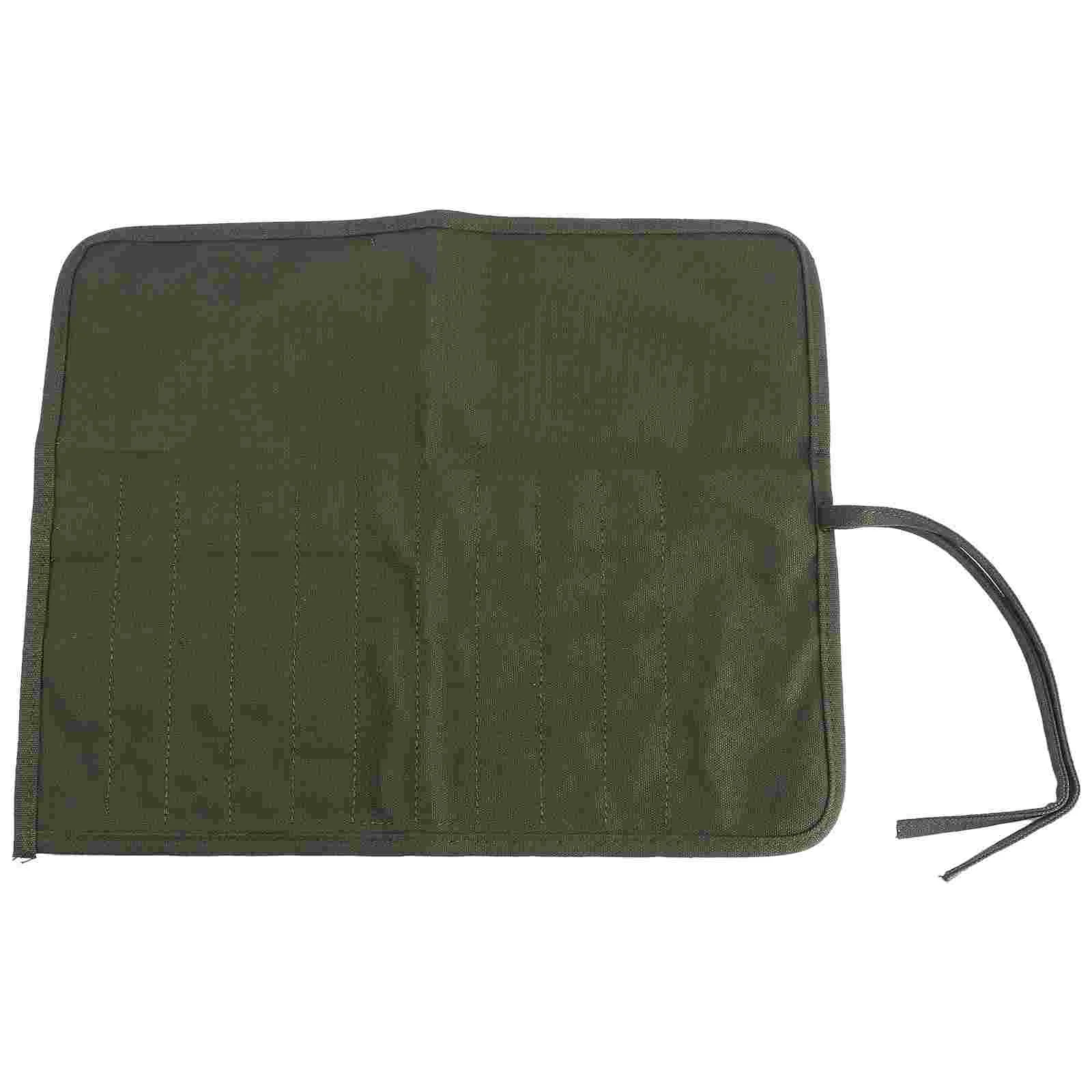 

Painting Brush Roll-up Case Holder (Green)