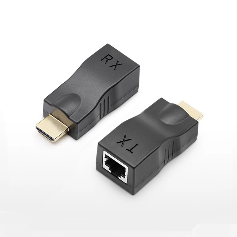 1 пара RJ45 4K HDMI-совместимый удлинитель до 30 м по сети CAT6/5E Ethernet LAN TX RX адаптер для HDTV