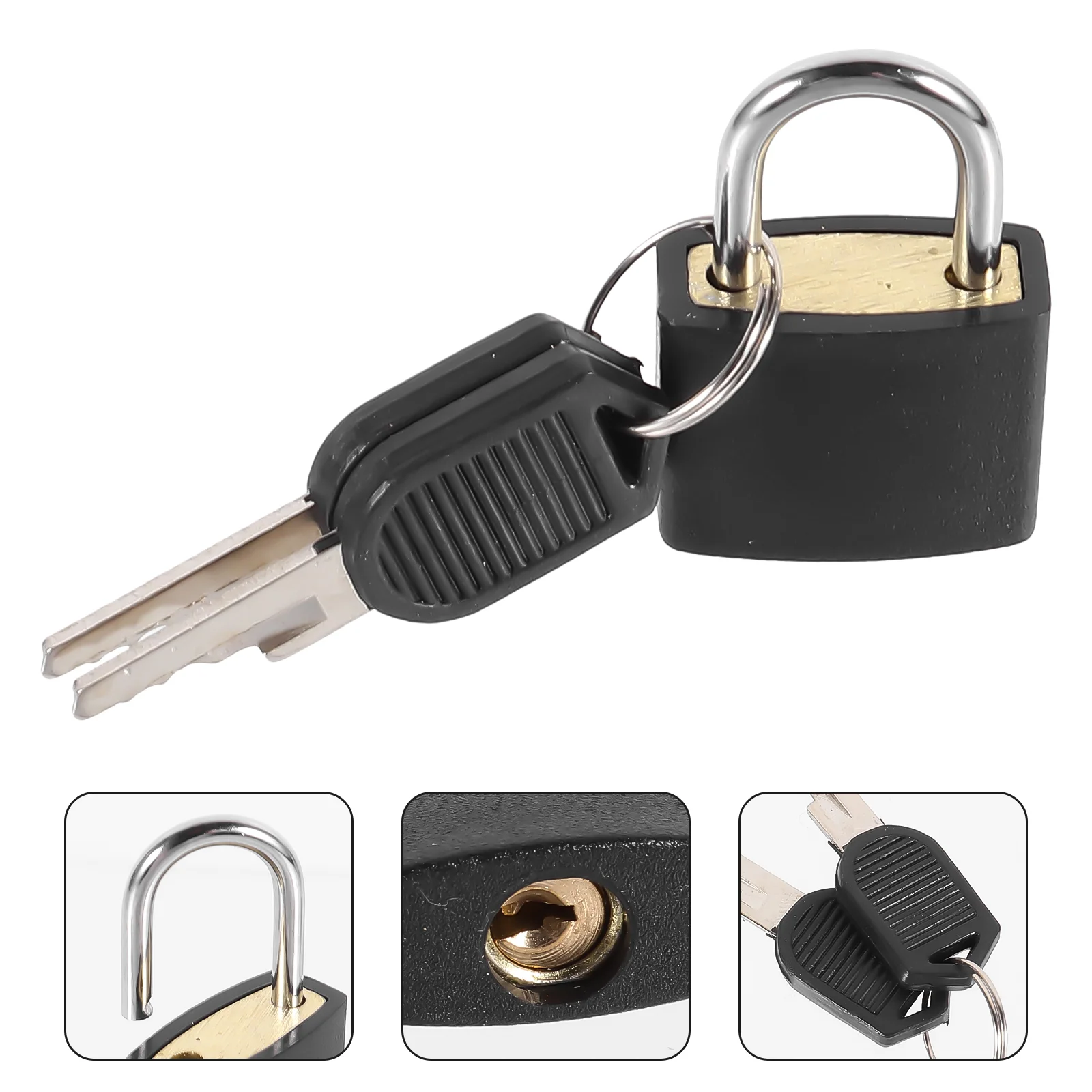

Lock Padlock Gym Mini Suitcase Luggage School Travel Keydiary Versatile Rustproof Shackle Doorsafety Locker Locks Portable