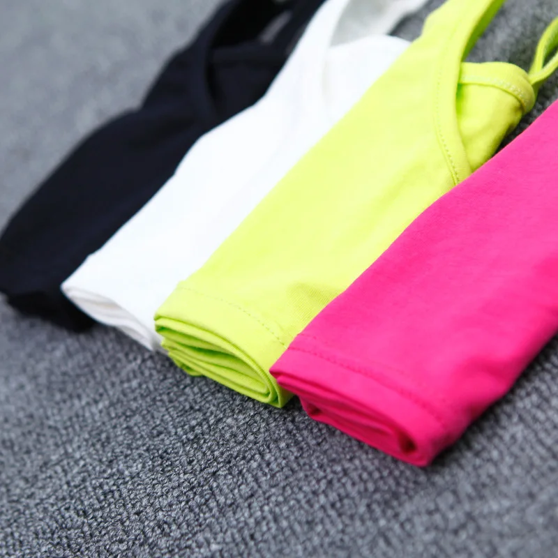Фото V-TREE Girls Tank Tops COTTON Girls Camisole Child Singlet for Girls Candy Color Girls Undershirt Kids Underwear Model №2