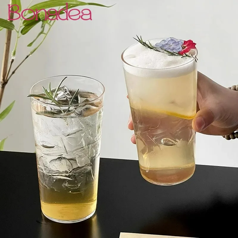 Стеклянная чашка для воды в японском стиле ультратонкие чашки с высоким