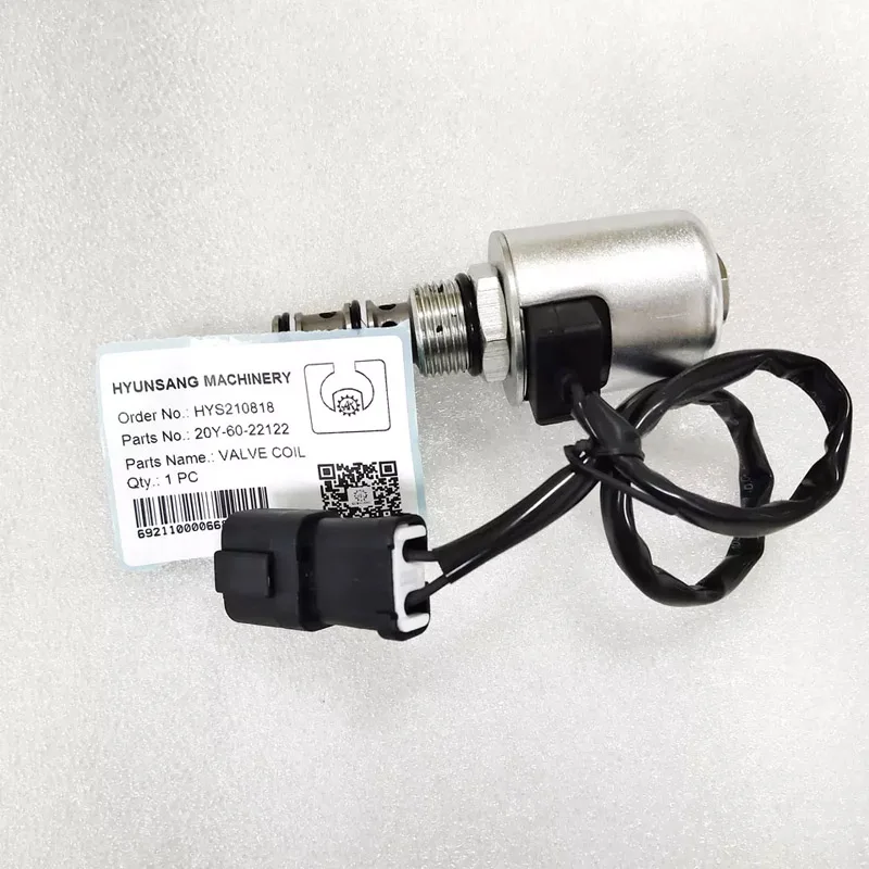 Электромагнитный клапан деталей экскаватора 20Y-60-22122 12Y-78-21160 20G-43-41121 для BZ200 D475A D575A