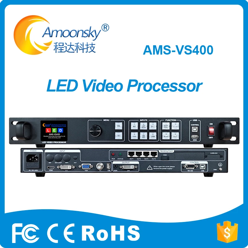 Видеопроцессор Amoonsky AMS-VS400 LED с USB-входом MSD600 для Nova VX400 (art.: 3920d81ef37db) - 3920d81ef37db