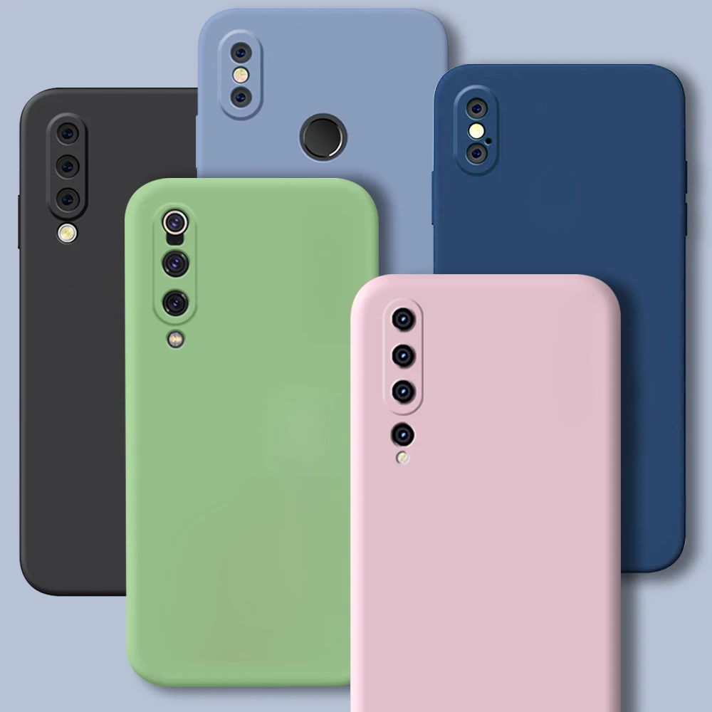 Оригинальные чехлы для телефонов Xiaomi Mi 9, чехлы из жидкого силикона, чехол для Xiaomi Mi 9 SE, защитный чехол для Mi9, Mi9SE, Mi8 SE