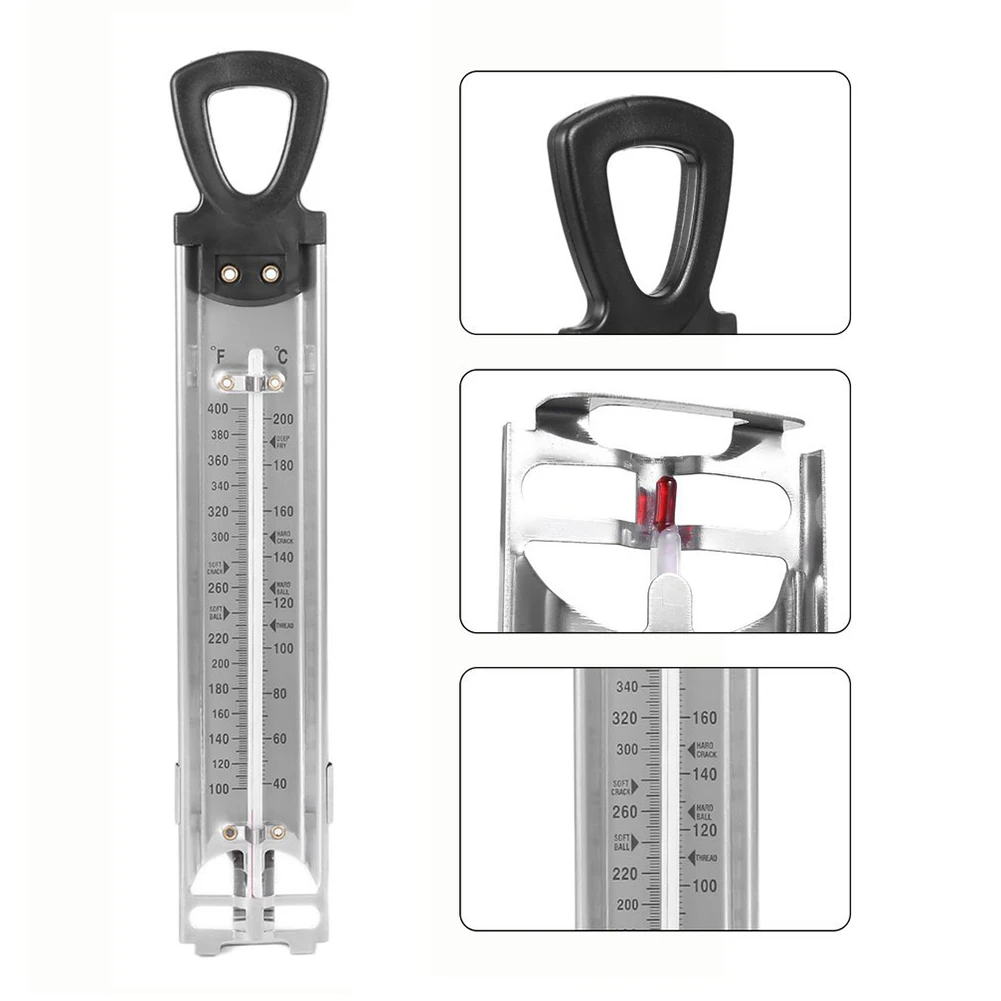 

304 Stainless Steel Kitchen Craft Cooking Thermometer For Sugar Candy Liquid Boiled Sugar Thermometer Tool Instrumentation