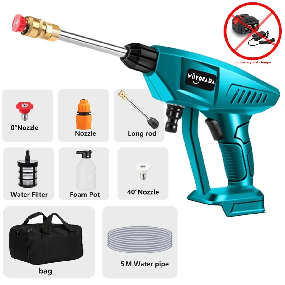 

Беспроводной пистолет для мойки WOYOFADA Spray Water Gun