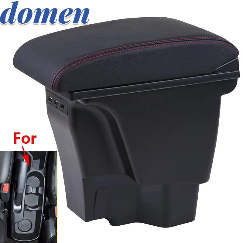 

For KIA Rio 3 K2 Armrest Box 2012 2015 2014 2013 2012 Organizer Leather Auto Cup Holder Accessories Easy to install USB