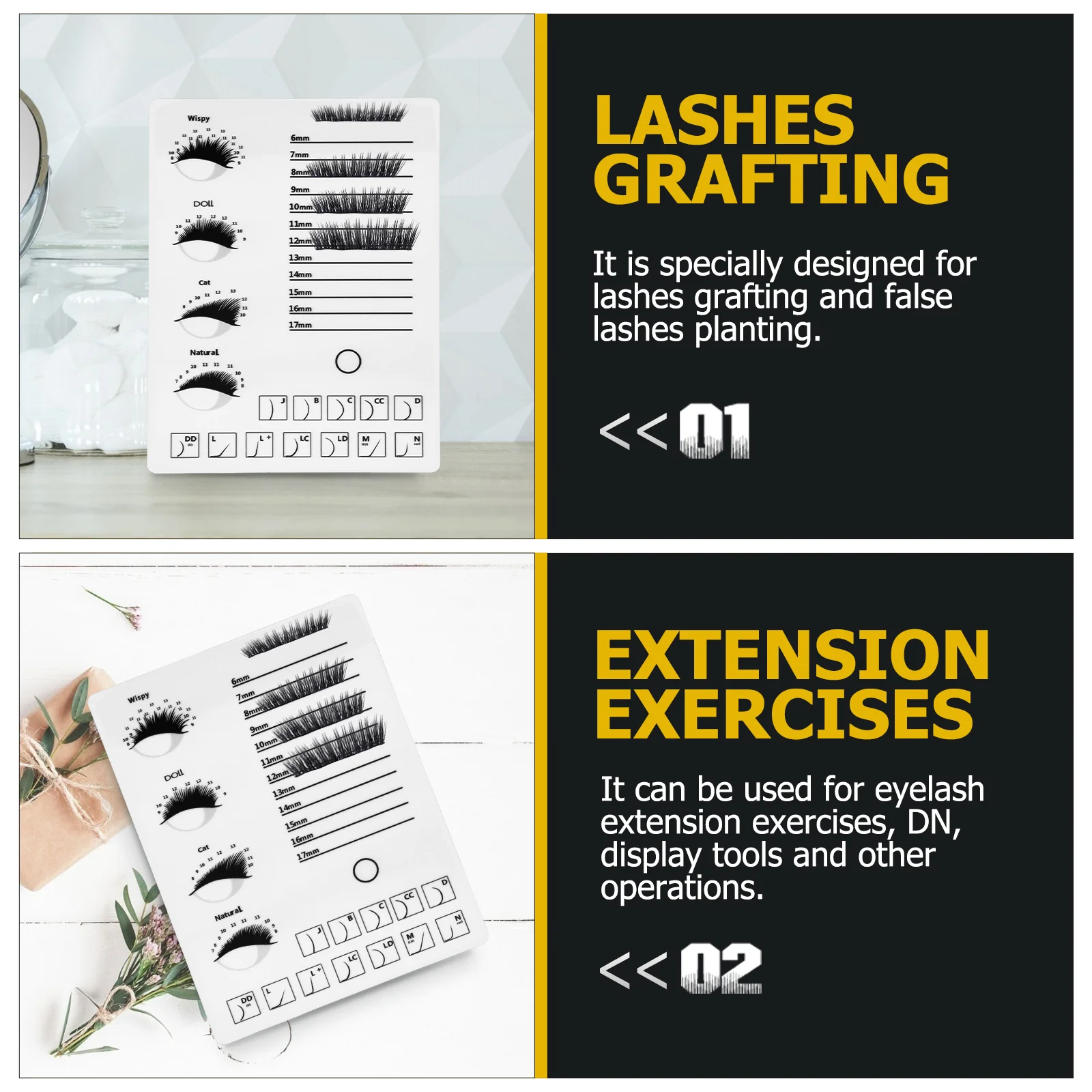 Доска для демонстрации ресниц тарелка салона красоты лоток наращивания прививка