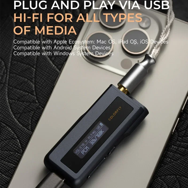 COLORFLY CDA M2 Портативный MINI USB ЦАП/Усилитель для наушников 2 * CS43198 чипы PCM768 DSD256 3 5 + 4 м