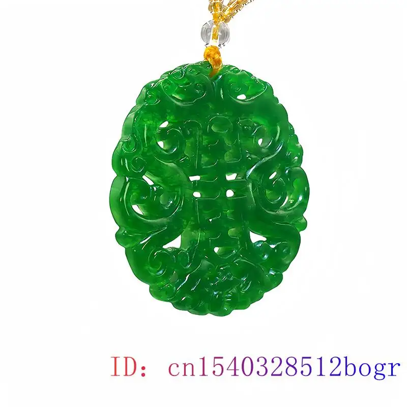 Ожерелье с подвеской из натурального зеленого нефрита и дракона подарок