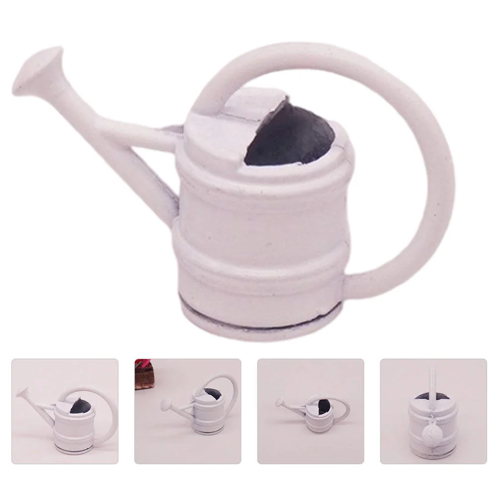 

Toy Watering Can Small Home Goods Home Decor House Kettle Decorations Ornament White Alloy