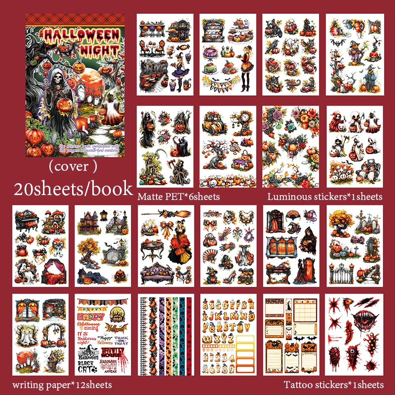

Mr. Paper, книга наклеек для Хэллоуина