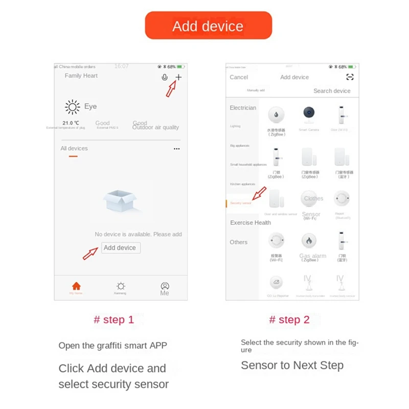 Wifi Crow Smart Water Leak Sensor Alarm 40DB Flood Overflow Safety