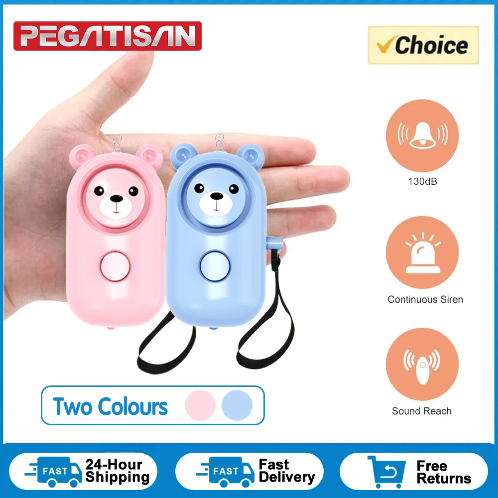 Брелок для самообороны сигнализация 130 дБ анти-волк девочек женщин охранная