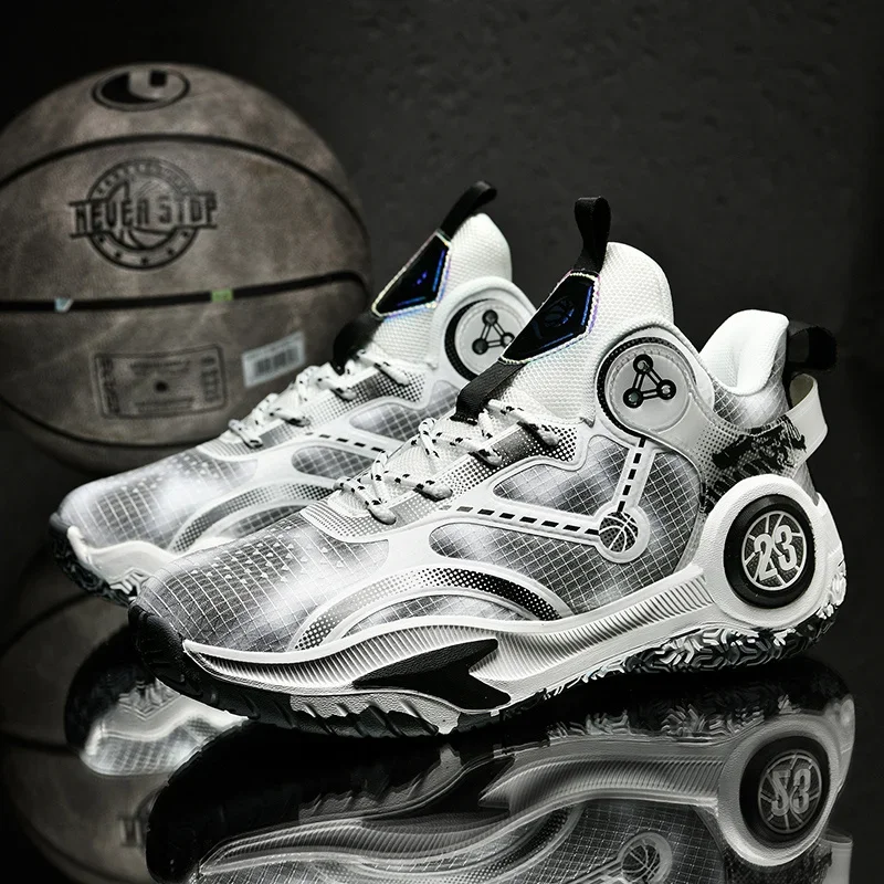 Трендовые женские кроссовки Баскетбольная обувь мужская для пар дышащая удобная