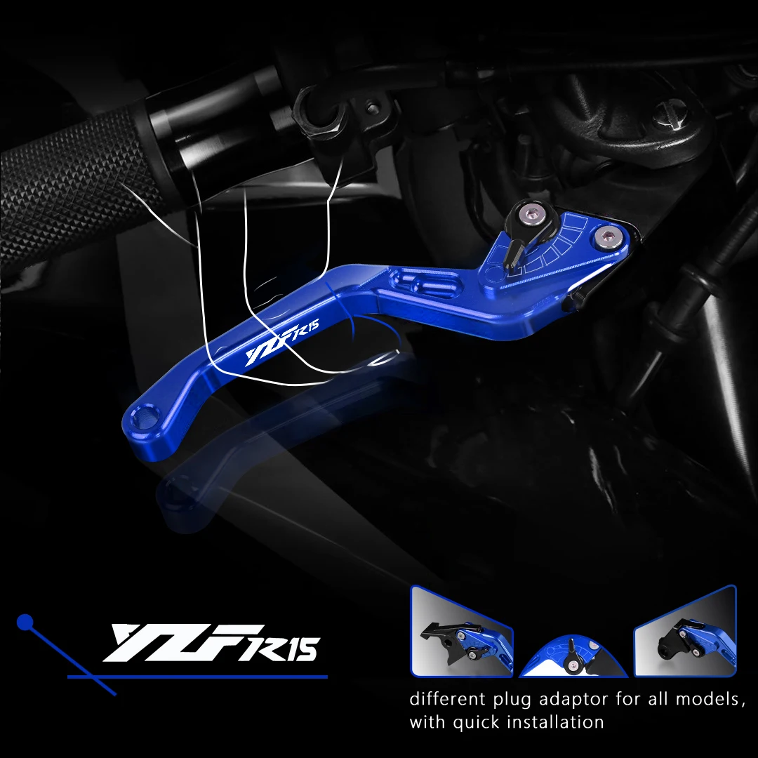 

Для мотоцикла YAMAHA YZFR15 2008-2016 2015 2014 2013 2012 2011 2010 YZFR15 V3 Регулируемый YZFR15 короткий тормозной рычаг сцепления