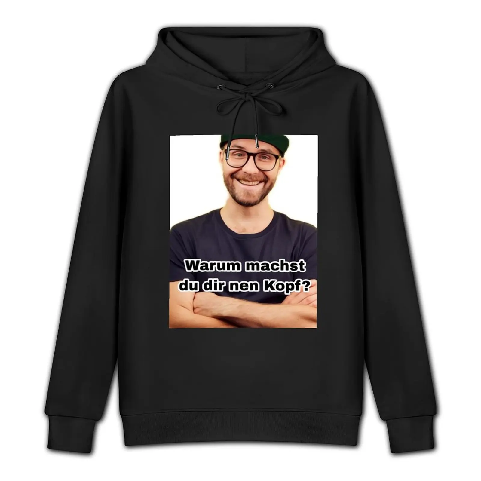 Марк Форстер - Почему ты хидит головой? Пуловер с капюшоном memes мужская одежда