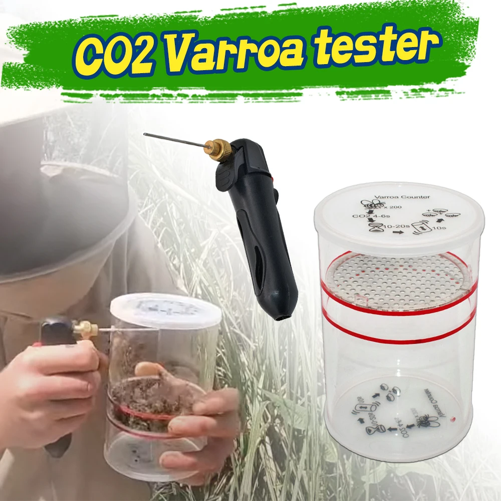 Beekeeping Beehive Varroa Tester with CO2 Varroa Mite Test Bottle Varroa Monitoring Varroa Tester Varroa Easy Check