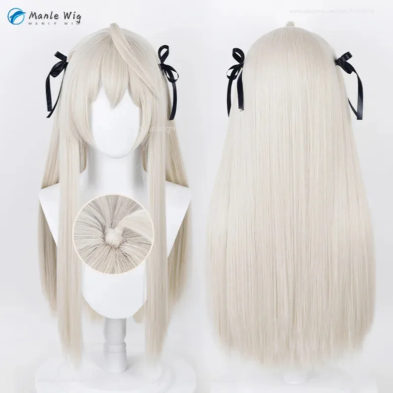 Фото Парик Vivi 2025 Kasugano Sora, аниме, косплей, 85 см/70 см, длинные светло-серые, золотые, термостойкие парики для волос + шелковая лента №1